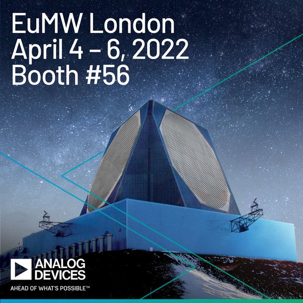ANALOG DEVICES PUNTA SULLA LEADERSHIP DELLA TECNOLOGIA RF ALL’EUROPEAN MICROWAVE WEEK